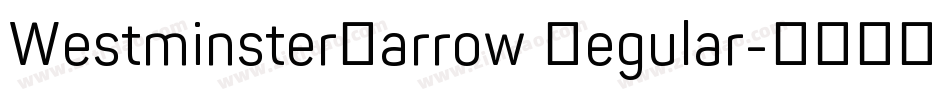 WestminsterNarrow Regular字体转换